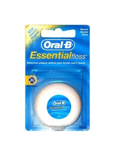 Oral B Essential fil dentaire efficace contre les plaque et caries pour la famille en voyage 12 paquets x 50 m