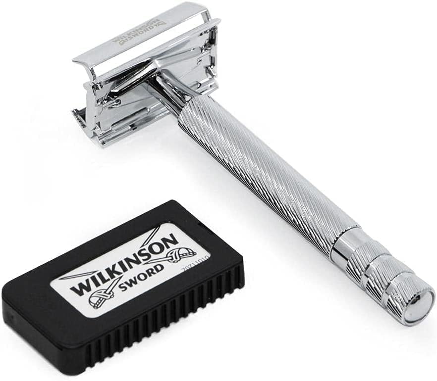 Wilkinson Sword Lames Double-Tranchant 10 Pièces Rasoir de Sûreté pour Hommes - Cohérence Élevée et Coups de Rasoir Sile