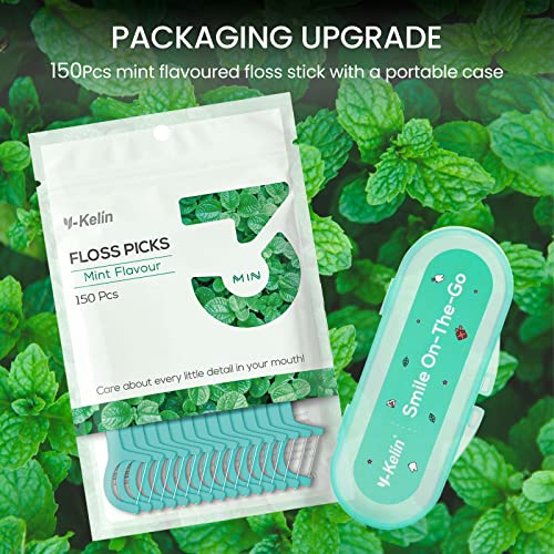 Y-KelinLot de 150 cure-dents pour fil dentaire avec boîte de rangement - praticité - famille - voyage