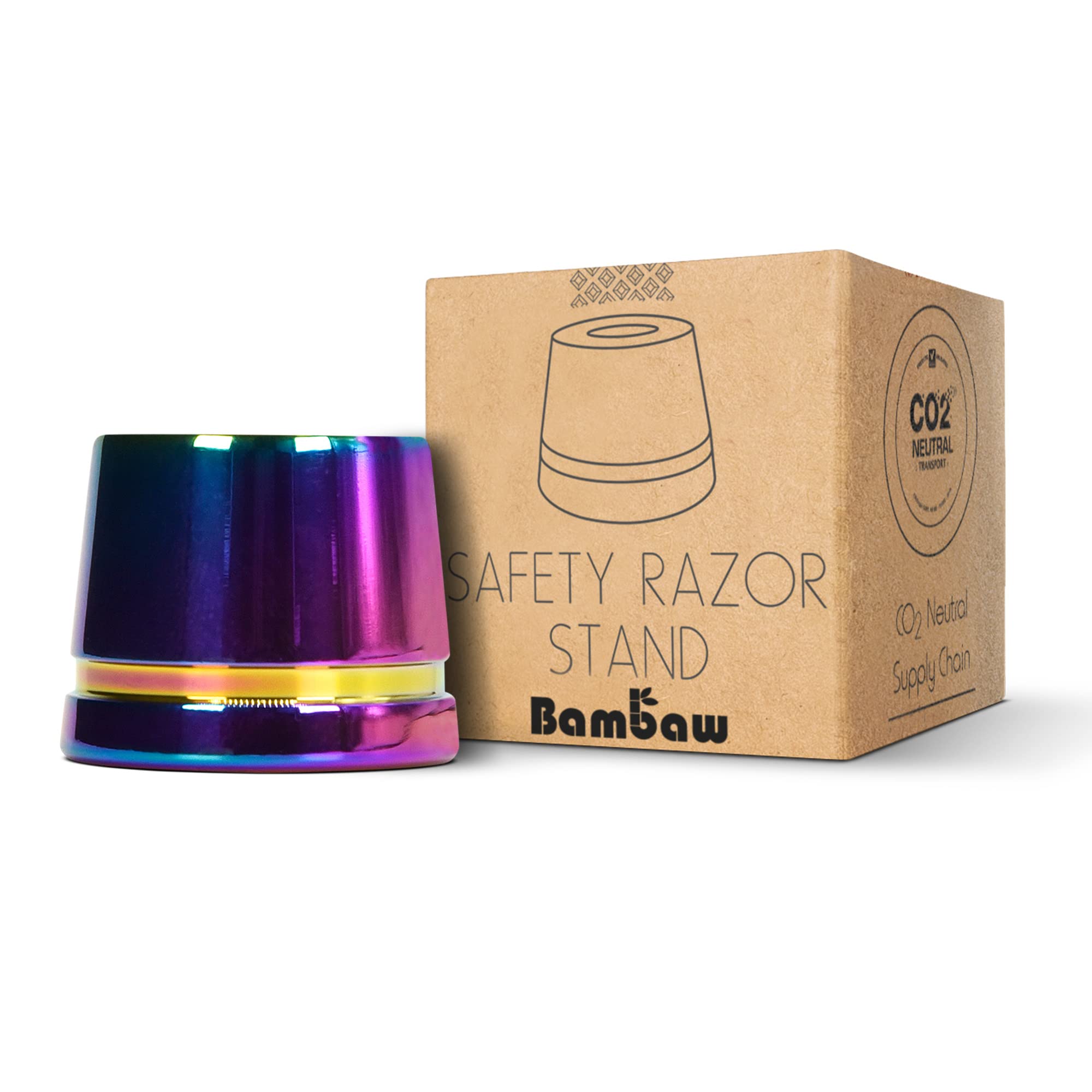 Bambaw Support Rasoir Multicolore pour Rasoir de Sécurité, Homme et Femme, Compatible Seulement avec les Rasoirs de la M
