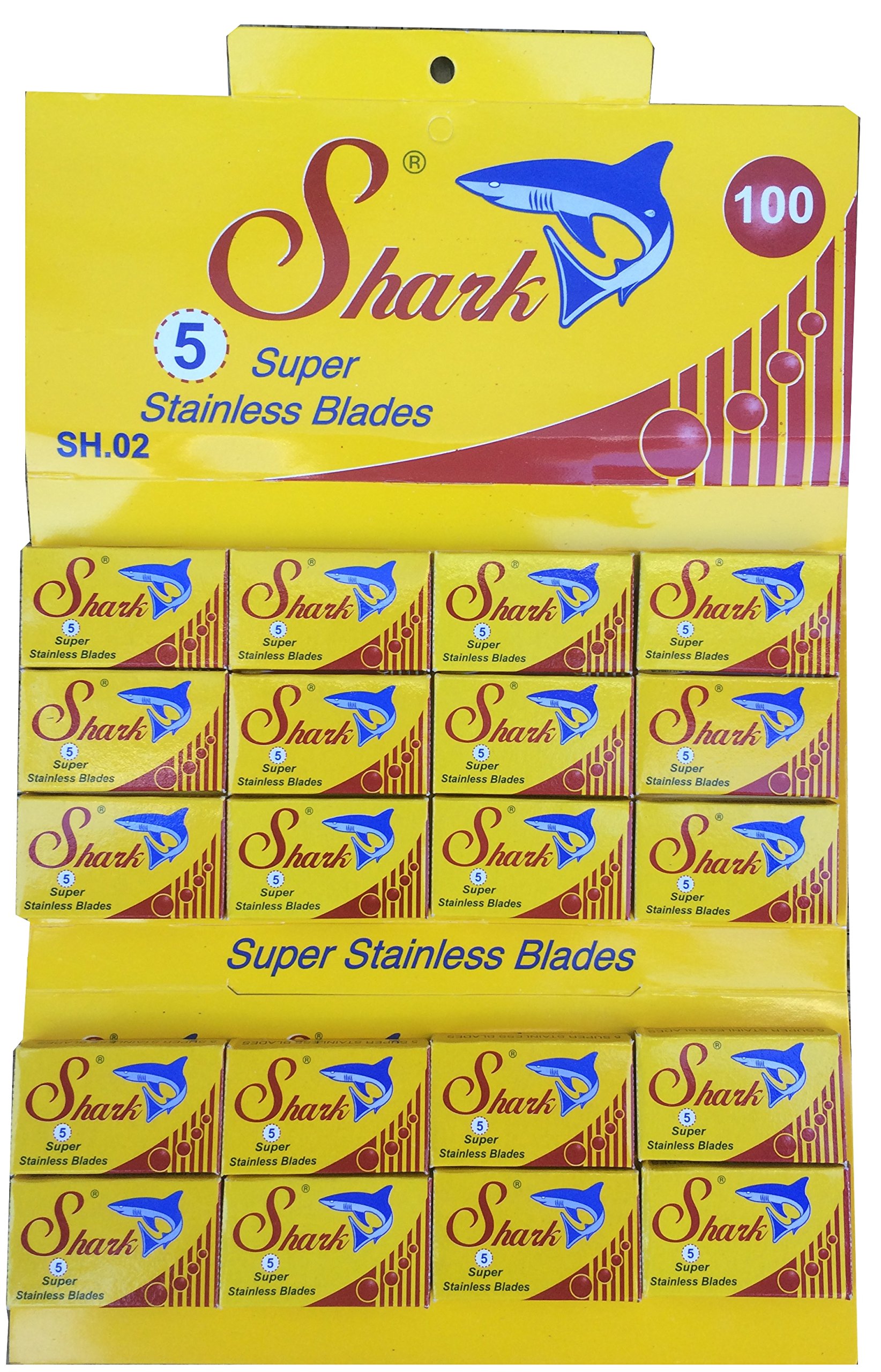 Shark 100 Lames en Acier Inoxydable Compact by Design [Certifié Amazon] - Lames Découpeuses Épaisses pour Cuisine Maison